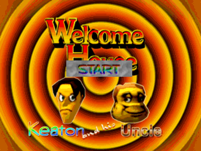 Welcome House title screen for Playstation